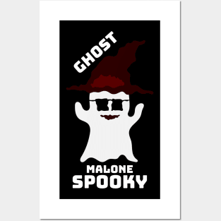 Ghost Malone Spooky - Halloween funny gift Posters and Art